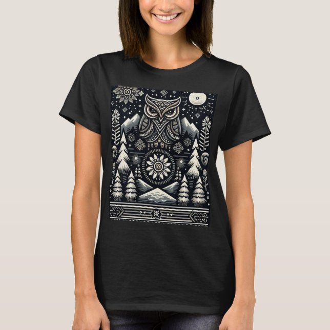 Owl Whinter T-Shirt (Vorderseite)