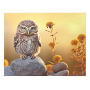 Owl Wild Bird Animal Tranquile Friedlich Notizblock