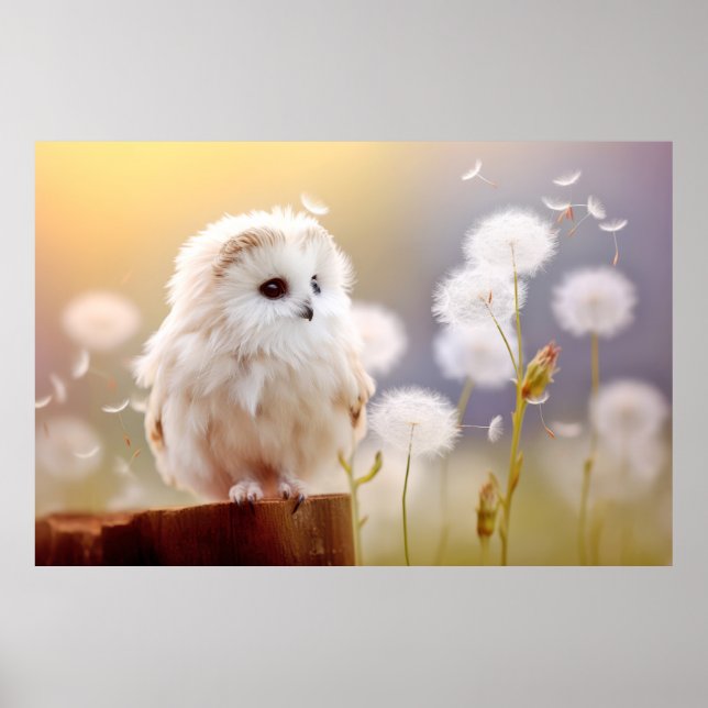 Owl Wild Bird Animal Tranquile Friedlich Poster (Vorne)