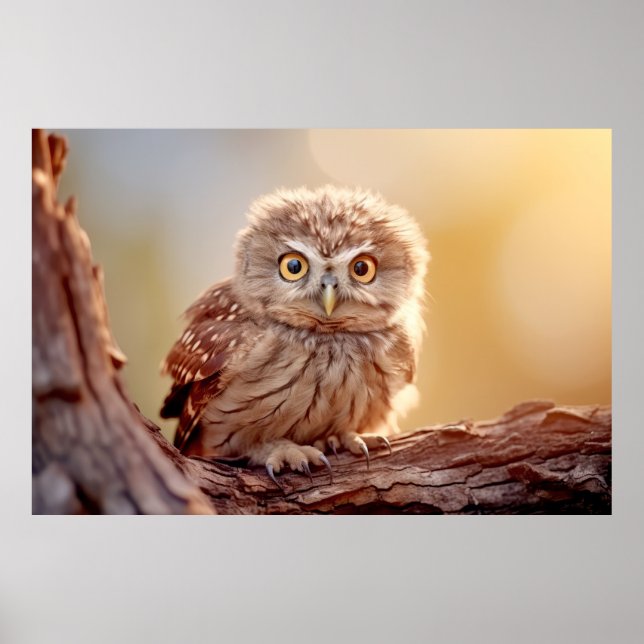 Owl Wild Bird Animal Tranquile Friedlich Poster (Vorne)