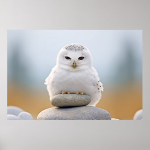 Owl Wild Bird Animal Tranquile Friedlich Poster