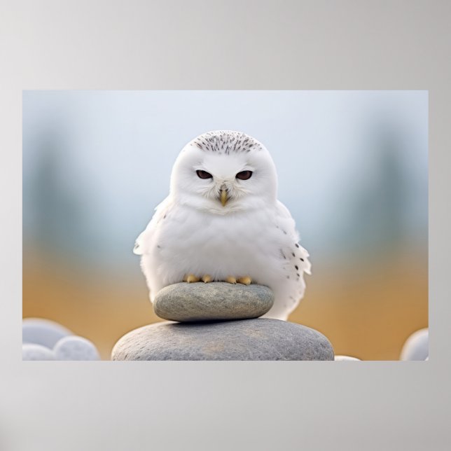 Owl Wild Bird Animal Tranquile Friedlich Poster (Vorne)