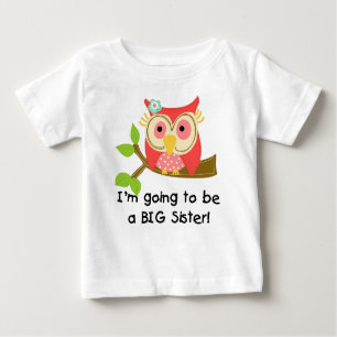Owl wird eine Schwester Baby T-shirt