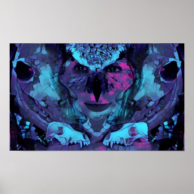 Owl Women of Dawn Art Poster (Vorne)