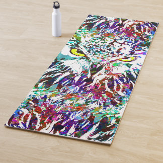 Owl Yoga Mat | Farbiges Schaf | Abstraktes Ei Yogamatte