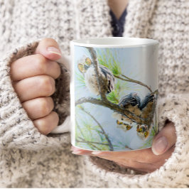 Owlets Baby Owls in der Baumwelt Kaffeetasse