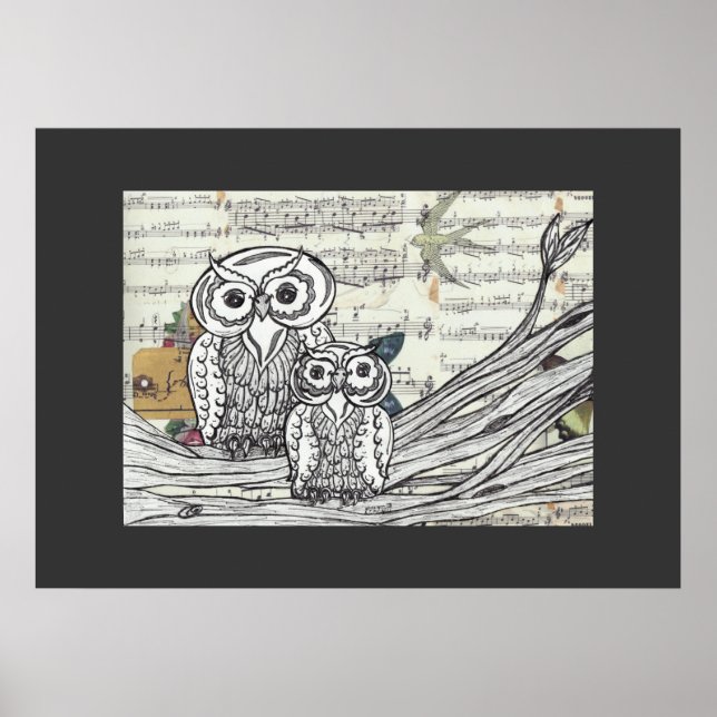 Owls 22 Print Poster (Vorne)