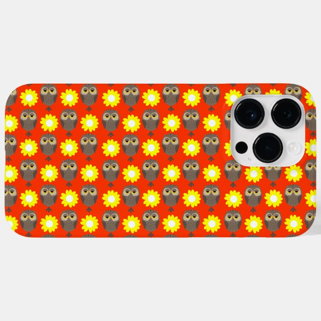 Owls & Daisies Case-Mate iPhone Hülle (Rückseite (Horizontal))