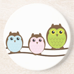 Owls Drink Untersetzer