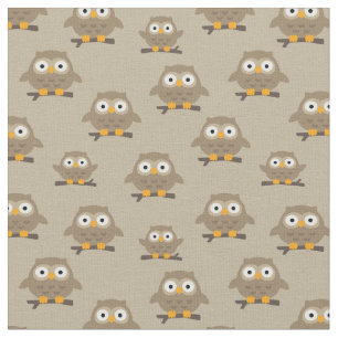 Owls Fabric Stoff