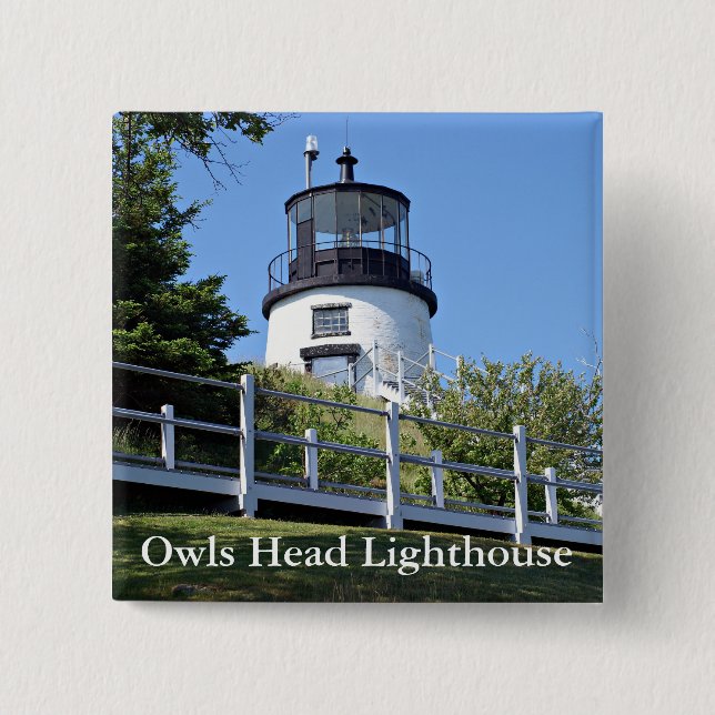 Owls Head Lighthouse, Maine Button (Vorderseite)
