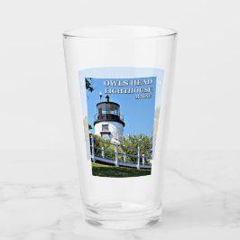 Owls Head Lighthouse, Maine Pint Glass Glas