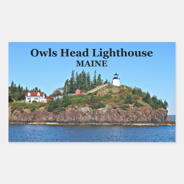 Owls Head Lighthouse, Maine Stickers (Vorderseite)