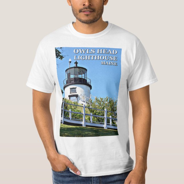 Owls Head Lighthouse, Maine T - Shirt (Vorderseite)