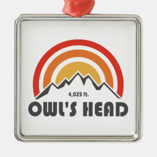 Owl's Head New Hampshire Ornament Aus Metall