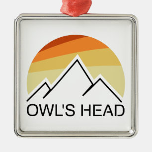 Owl's Head New Hampshire Retro Ornament Aus Metall