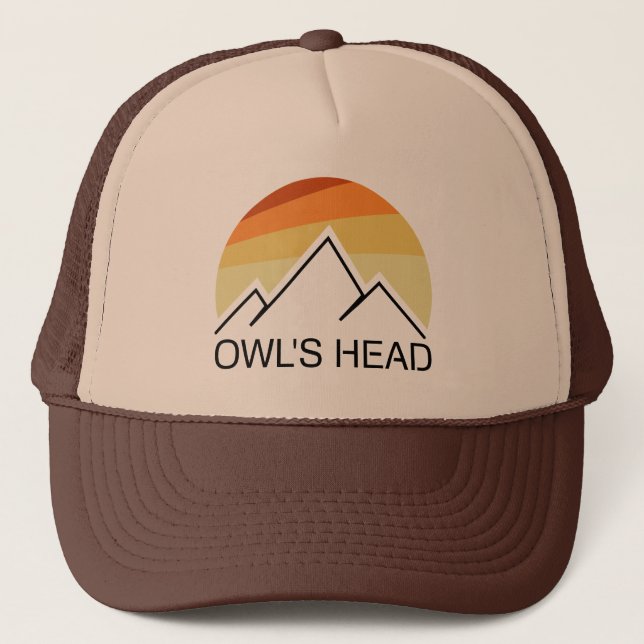 Owl's Head New Hampshire Retro Truckerkappe (Vorderseite)