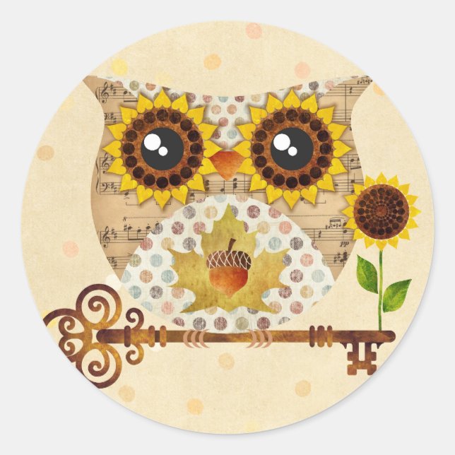Owl's Herbst Song Stickers (Vorderseite)