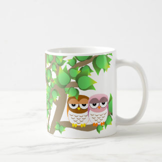Owls in tree tasse