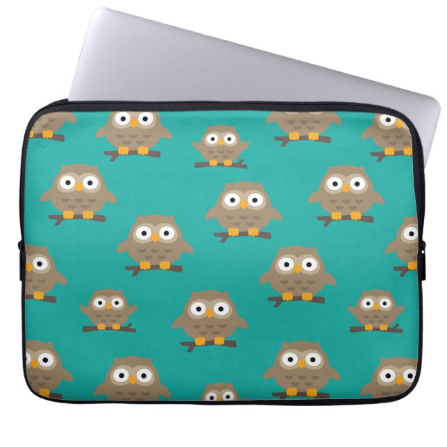 Owls Laptop Sleeve (Vorderseite)