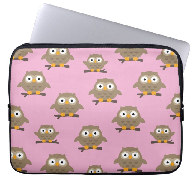 Owls Laptop Sleeve (Vorderseite)