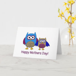 Owls Mütter Tageskarte Karte