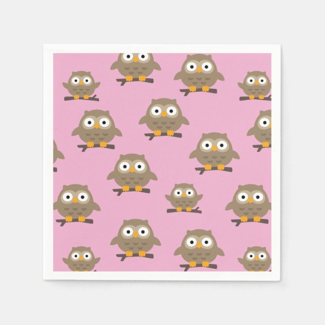 Owls Napkins Serviette (Vorderseite)
