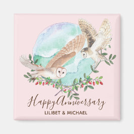 Owls Personalisiert Magnet