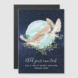 Owls Personalisiert Magnetkarte