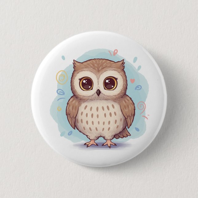 Owls that bring happiness button (Vorderseite)