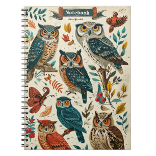 Owls Vintag Notizblock