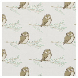 Owls Watercolor Baby Room Decke Stoff
