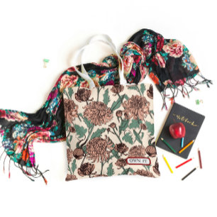 Own It Floral Aesthetic Tragetasche