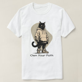 Own Your Path – Business Mindset Streetwear Cat T-Shirt