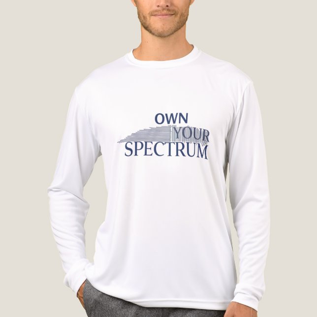 Own Your Spectrum – Autism Awareness Month Blue  Tri-Blend Shirt (Vorderseite)