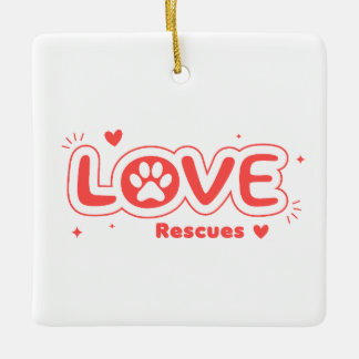 OWRAssist Liebe rettet Keramikornament