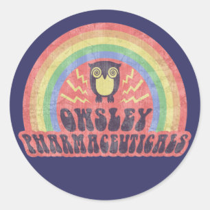 Owsley Pharma Runder Aufkleber