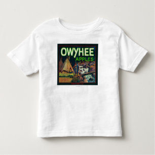 Owyhee Apple Kiste LabelNampa, Identifikation Kleinkind T-shirt