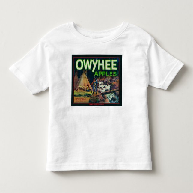 Owyhee Apple Kiste LabelNampa, Identifikation Kleinkind T-shirt (Vorderseite)