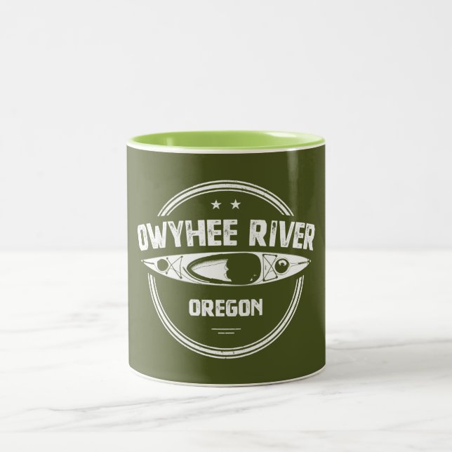 Owyhee River, Oregon Zweifarbige Tasse (Mittel)