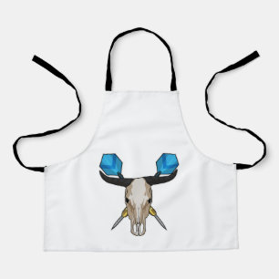 Ox bei Darts mit Dart Schürze