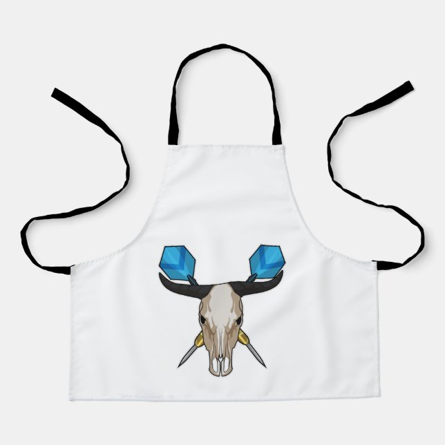 Ox bei Darts mit Dart Schürze (Vorderseite)