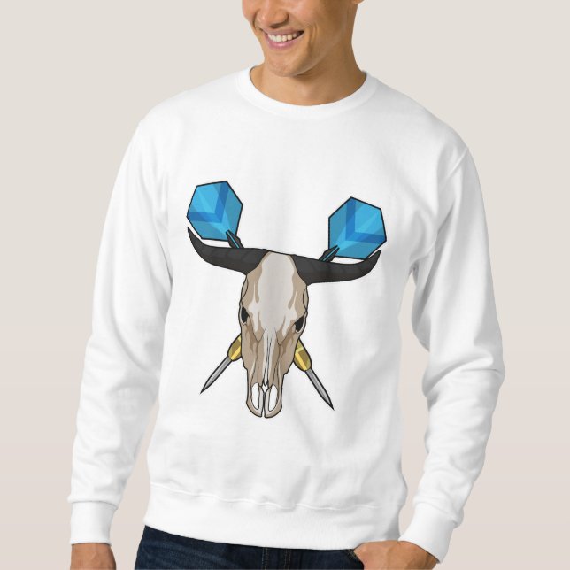 Ox bei Darts mit Dart Sweatshirt (Vorderseite)