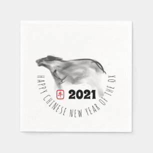 OX chinesisches Neujahr 2021 PN Serviette