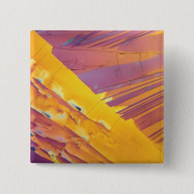 Oxalische Säure-Kristalle Button (Vorderseite)