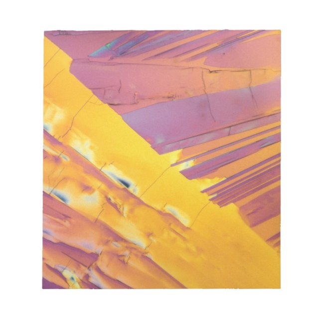 Oxalsäure-Kristalle Notizblock (Vorderseite)