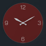 Oxblood Red 4A0000 Farbe mit der Option "Name hinz Große Wanduhr<br><div class="desc">Fügen Sie einen Namen, Initialen oder Text hinzu, oder behielt Sie die Farbe alleine. Farbkoordinaten mit anderen Elementen des Ladens basierend auf dem Namen und dem HEX-Code (sechsstellige Hex-Triole). Verwenden Sie diesen Code, um andere Elemente zu mischen, zu ergänzen und anzupassen, um diese zu ergänzen oder um anderen Auflistungen hinzuzufügen....</div>