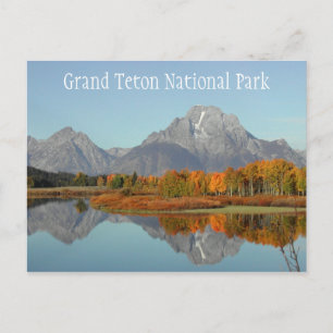 Oxbow Bend, Mount Moran Reflection Grand Teton NP Postkarte