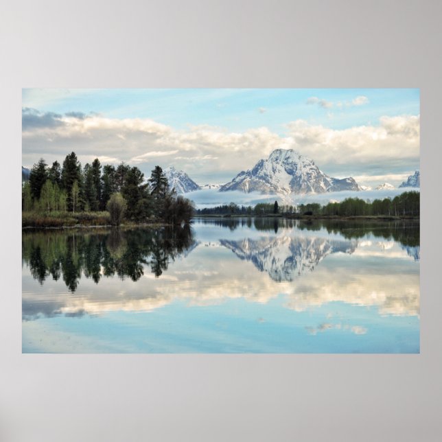 Oxbow Bend Reflection Poster (Vorne)