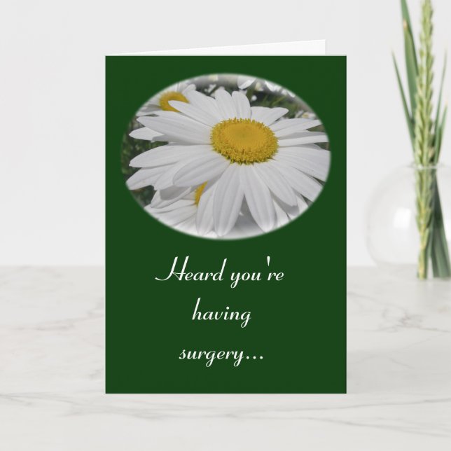 Oxeye Daisy Wildflower Floral Items Having Surgery Karte (Vorderseite)